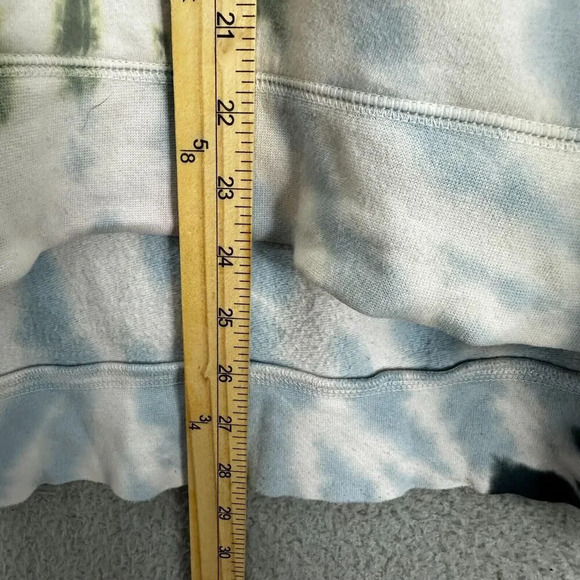 Electric & Rose Sweatshirt Women Small Blue Tie Dye Oversized Hi Low Boho Hippie - Picture 5 of 6